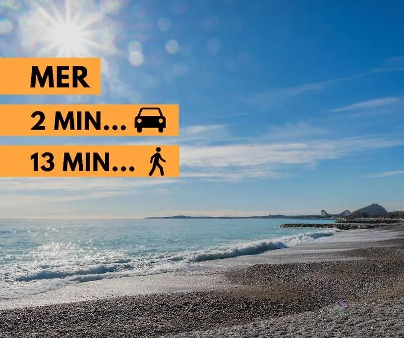Lumineux, Tout Confort, Wifi & Terrace & Parking Saint-Laurent-du-Var