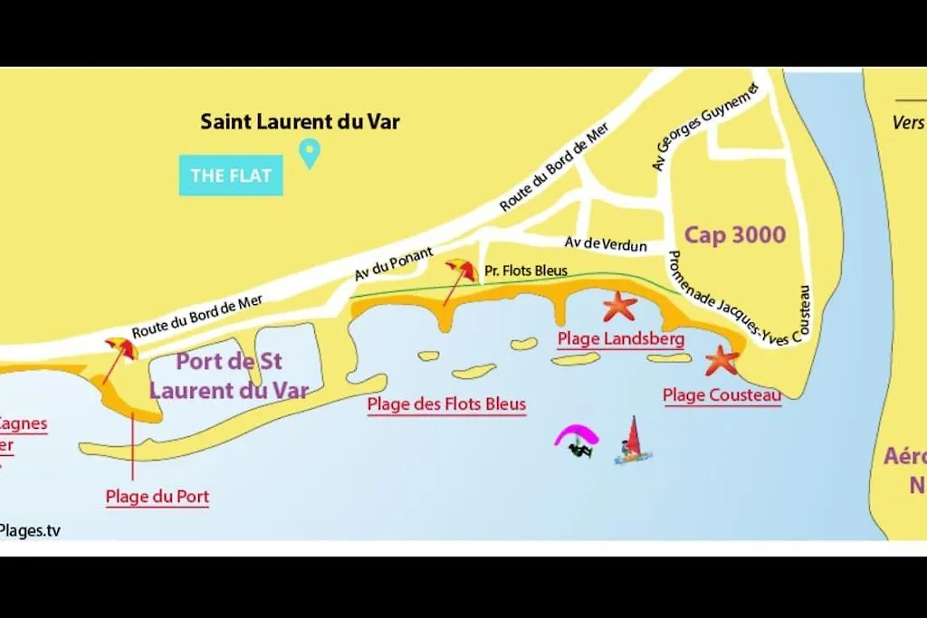 Lumineux, Tout Confort, Wifi & Terrace & Parking Saint-Laurent-du-Var Francia